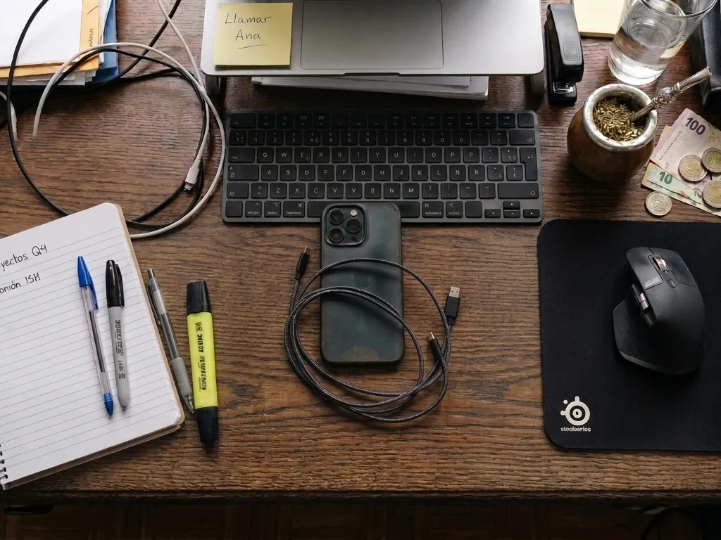 Nodo Pivot Mini de frente, con el apoyo del dispositivo vacío